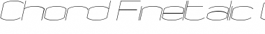 Chord FineItalic Font