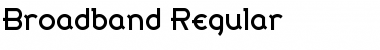 Broadband Regular Font