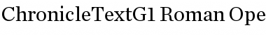 Chronicle Text G1 Font