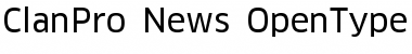 ClanPro Regular Font ClanPro Regular Font