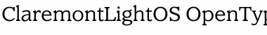 ClaremontLightOS Font