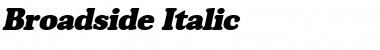 Broadside Italic Font