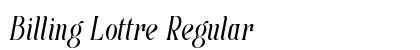 Billing Lottre Regular preview