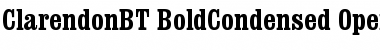 Clarendon Bold Condensed Font