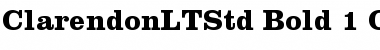 Clarendon LT Std Bold Font