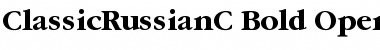 ClassicRussianC Bold Font ClassicRussianC Bold Font