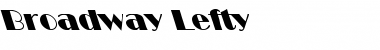 Broadway Lefty Regular Font