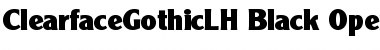 Clearface Gothic LH Font