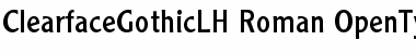 Clearface Gothic LH Font