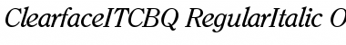 Clearface ITC BQ Font