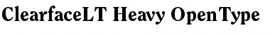 ITC Clearface LT Heavy Font