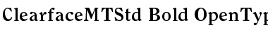 Clearface MT Std Font