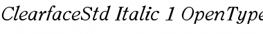 ITC Clearface Std Font