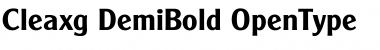 Cleaxg- Font