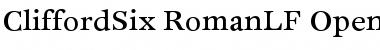 CliffordSix RomanLF Font