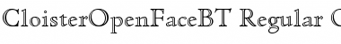 Cloister Open Face Font