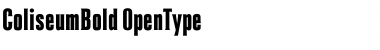 ColiseumBold Regular Font
