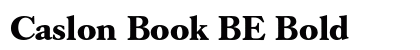 Caslon Book BE Bold preview