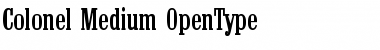 Download Colonel-Medium Font