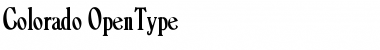 Colorado Regular Font Colorado Regular Font