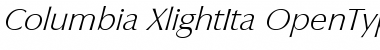 Columbia-XlightIta Regular Font