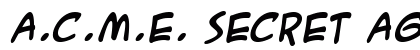 A.C.M.E. Secret Agent Bold preview