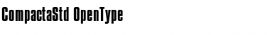 Compacta Std Regular Font