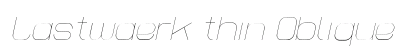 Lastwaerk thin Oblique preview