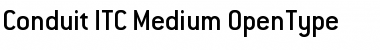 Conduit ITC Medium Font