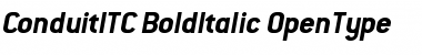 ConduitITC BoldItalic Font