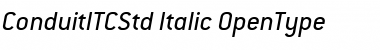 ConduitITCStd Italic Font