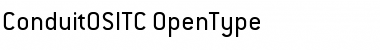 ConduitOSITC Font