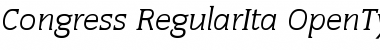 Congress-RegularIta Font