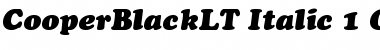 Cooper Black LT Regular Font