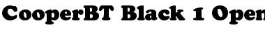 Bitstream Cooper Black Font
