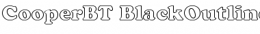 Bitstream Cooper Black Outline Font