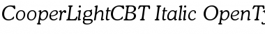 CooperLightC BT Font