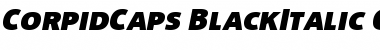 Corpid Caps Black Italic Font