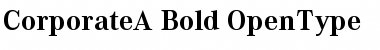Corporate A Bold Font Corporate A Bold Font