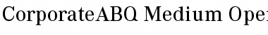 Corporate A BQ Regular Font