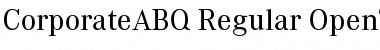 Corporate A BQ Regular Font