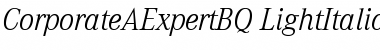 Corporate A Expert BQ Font