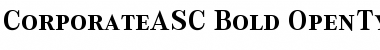 CorporateASC Bold Font CorporateASC Bold Font