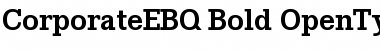 Corporate E BQ Font