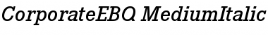 Corporate E BQ Font