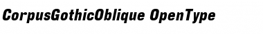 CorpusGothicOblique Regular Font