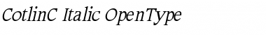 CotlinC Italic Font