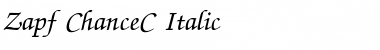 Zapf ChanceC Italic Font