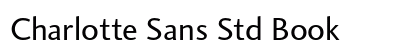 Charlotte Sans Std Book preview