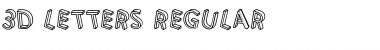 3D Letters Font